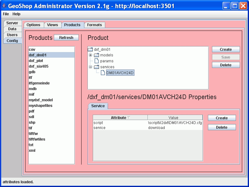 GeoShop Administrator Products